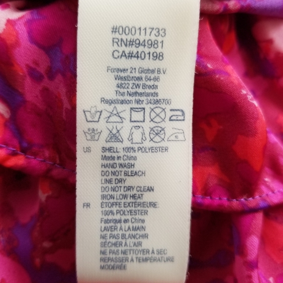 Forever 21 floral print ruffle crop top - Picture 4 of 4